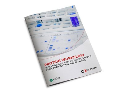 Die Broschüre zu Cytiva Produkten für Protein-Workflows – Aufreinigung, Analyse und Handhabung von Proteinen im Labor