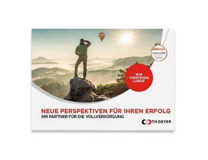 Th. Geyer Imagebroschüre – Unternehmensprofil mit Leistungen und Marken für Labor, Life Science, Chemie