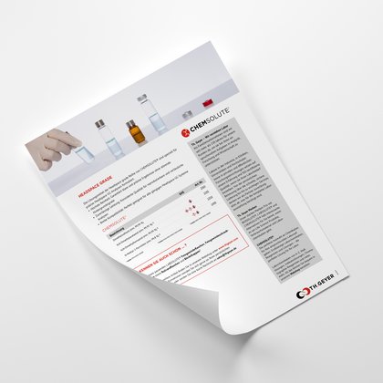 Laborvials mit Lösungsmitteln für Headspace-Gaschromatographie von CHEMSOLUTE