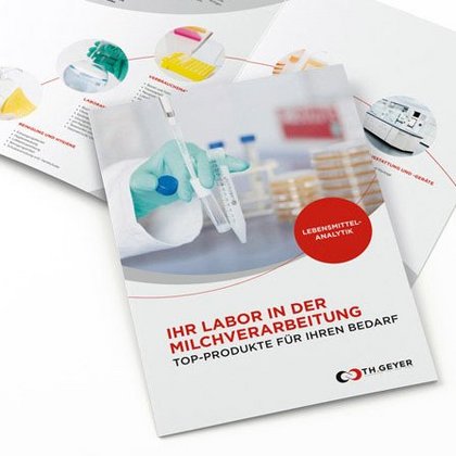 Flyer mit Produkten zu Anwendungen in Milchverarbeitung