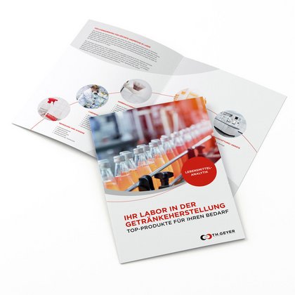 Broschüre mit Lösungen für chemische, physikalische und mikrobiologische Lebensmittelanalysen in der Getränkeherstellung