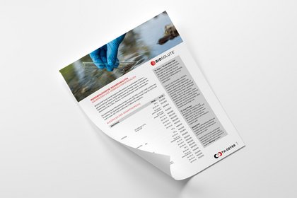 Th. Geyer Biosolute Anwendungsflyer – Lösungen für mikrobiologische Wasseranalytik in Labor und Forschung
